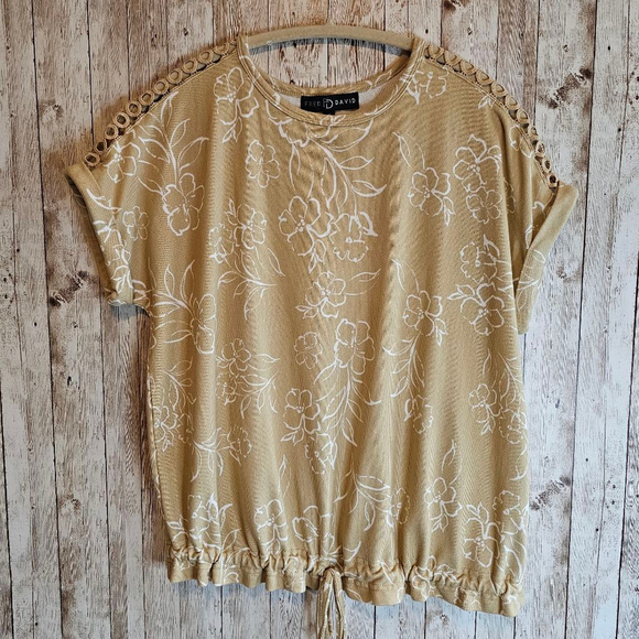 Women's Fred David Blouse, M, Khaki - Picture 1 of 7